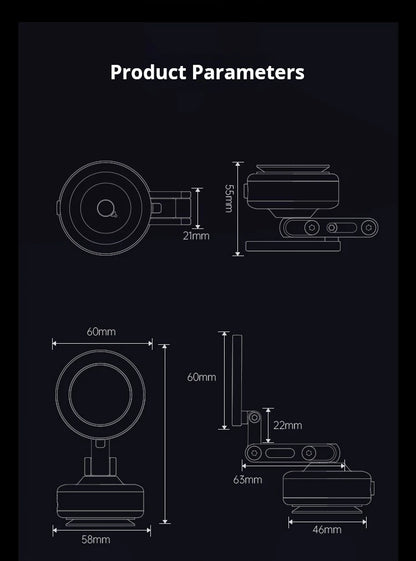 Magnetic Vacuum Adsorption Car Mount Mobile Phone Holder