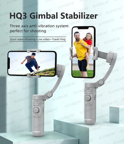 AXNEN 3-Axis Gimbal Handheld Self Stabilizer with Tripod