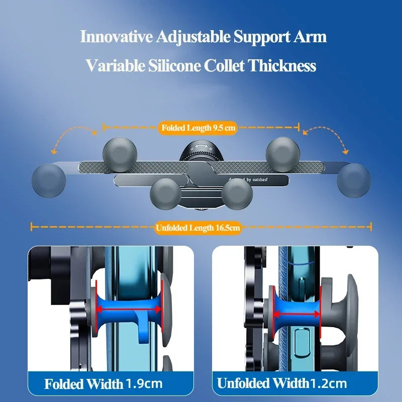 Eary Carbon Alloy Car Phone Holder Mount Super Stable Air Vent