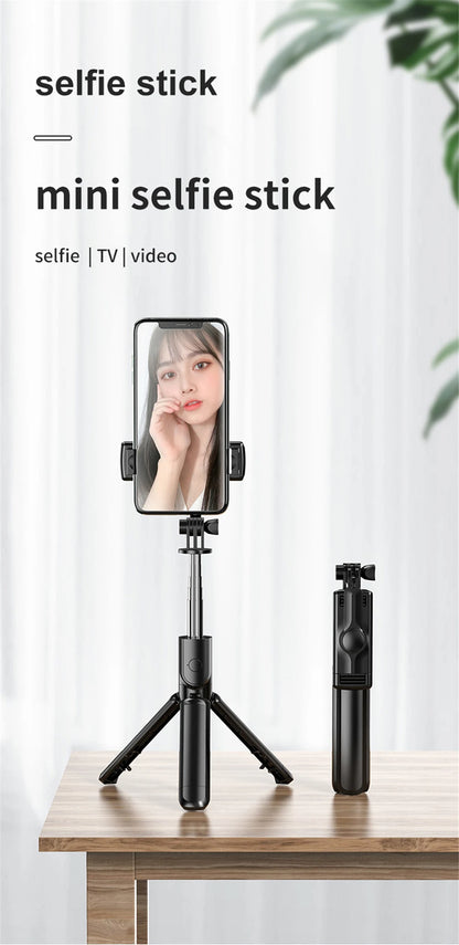 Extended Foldable Wireless Bluetooth Selfie Stick Tripod