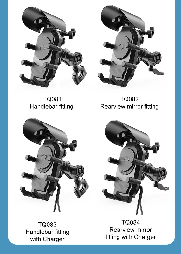 Fast Charger Stand Wireless Charging Shockproof Handlebar Mount