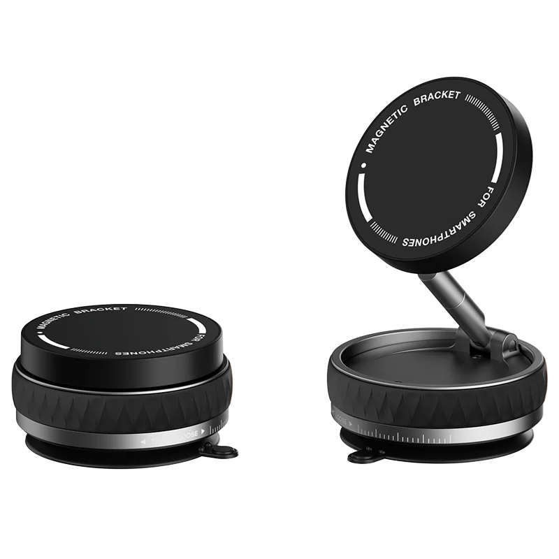 360° Magnetic Vacuum Suction Phone Holder | Dual 180° Adjustable