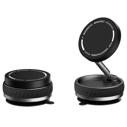 360° Magnetic Vacuum Suction Phone Holder | Dual 180° Adjustable