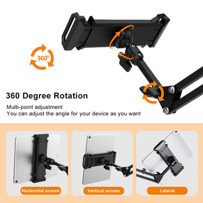 Tablet Stand Holder for Bed Rotatable Phone Stand Holder Long Arm