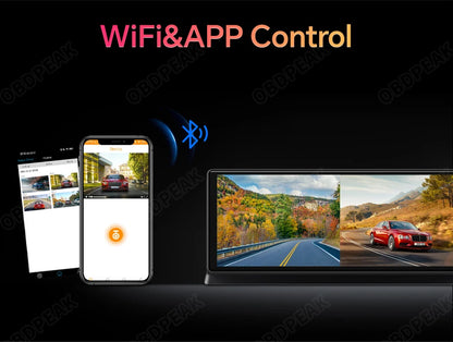 K2 Pro 11.3" Car DVR 4K Camera Wireless Car play Dash Cam