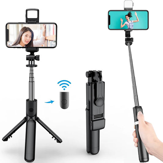 New Bluetooth Selfie Stick Mobile Phone Holder Retractable