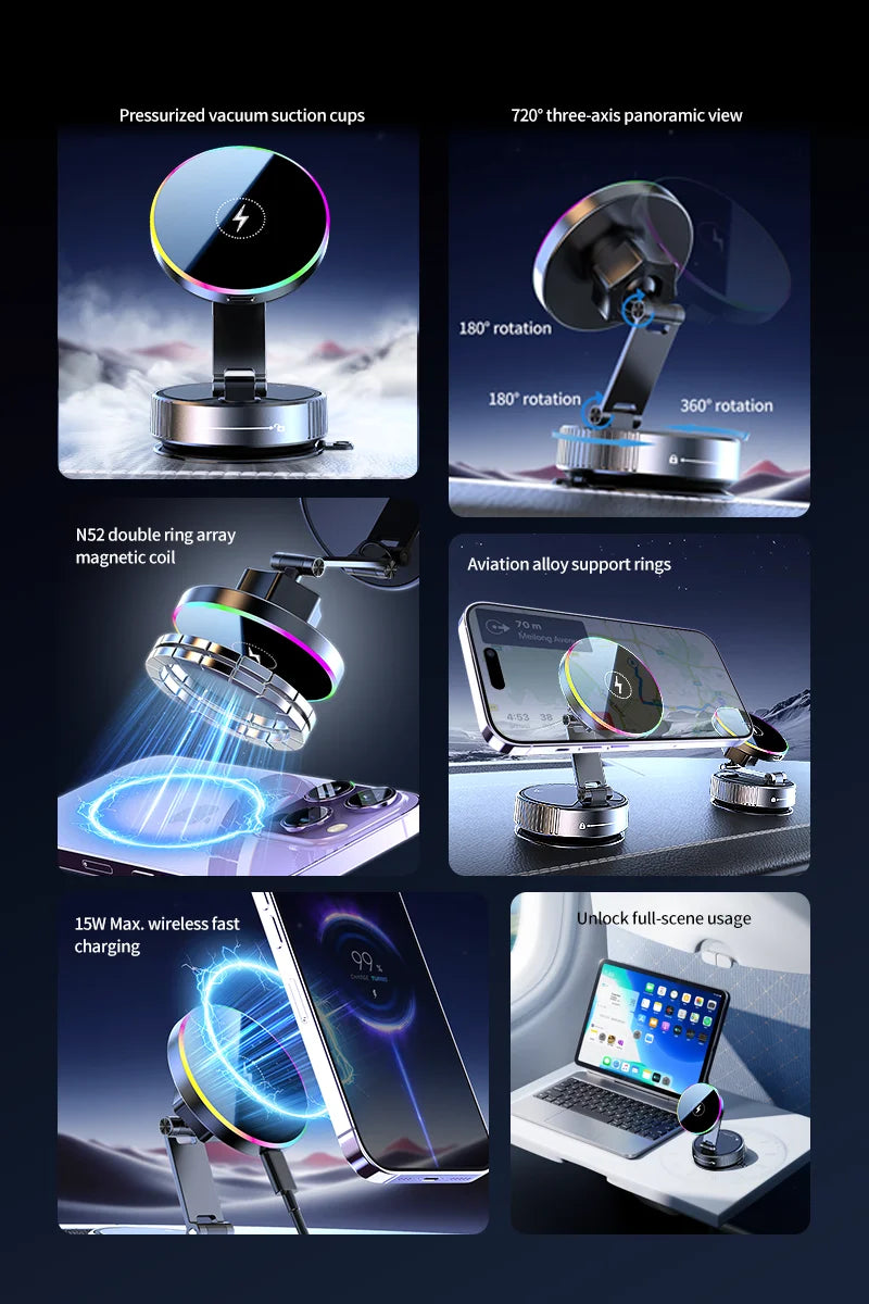 Fashionable Design Car Magnetic Wireless Charging Stand