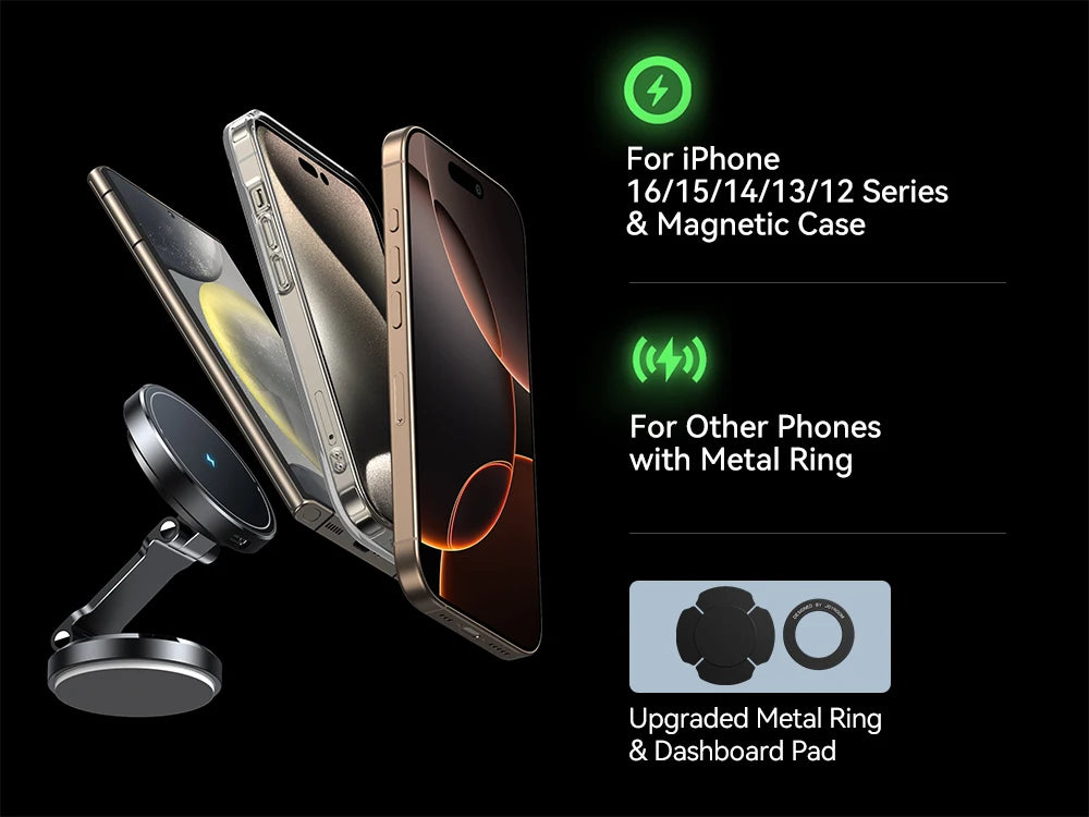Joyroom Magnetic Car Phone Mount Holder Charger Phone Mount