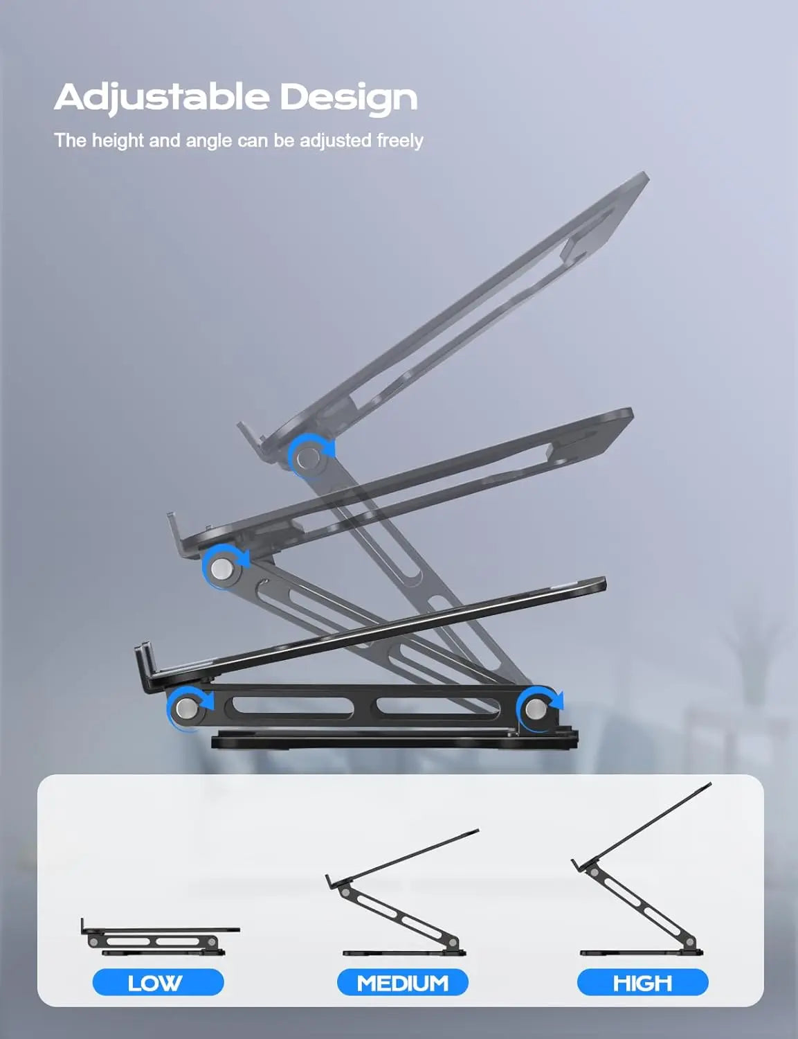 Phone Tablet Stand Adjustable Aluminum Alloy laptop Tablet