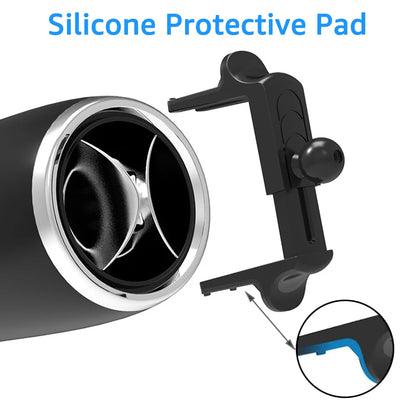 Universal Car Round Air Vent Clip Cellphone Stand 17mm Ball Head Base
