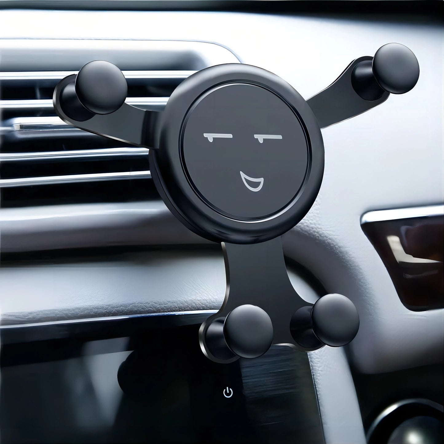 Gravity Car Phone Holder Air Vent Clip Smile Face Mount