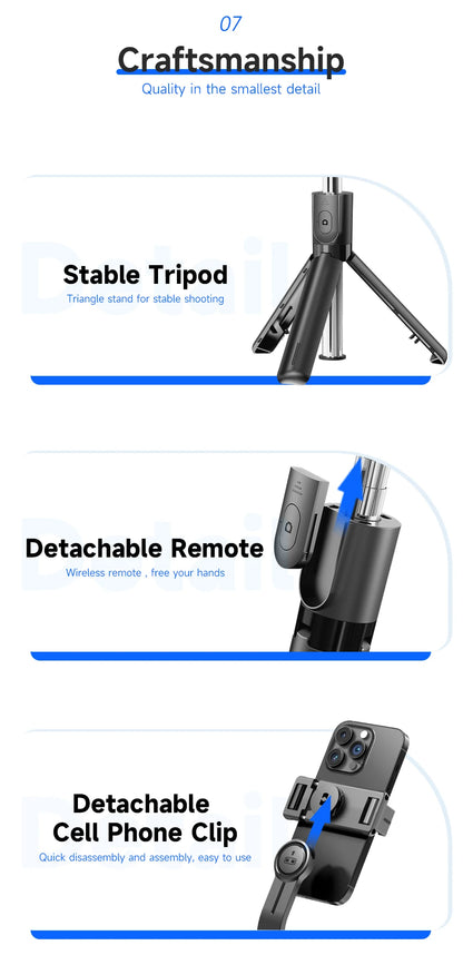 F01 Selfie Stick Portable Tripod Phone Stand