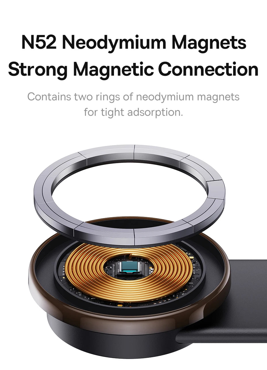 Baseus Magnetic Holder Car Phone Holder Stand Foldable Mount