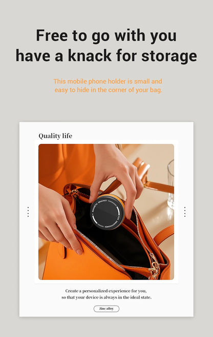 360° Magnetic Vacuum Suction Phone Holder | Dual 180° Adjustable