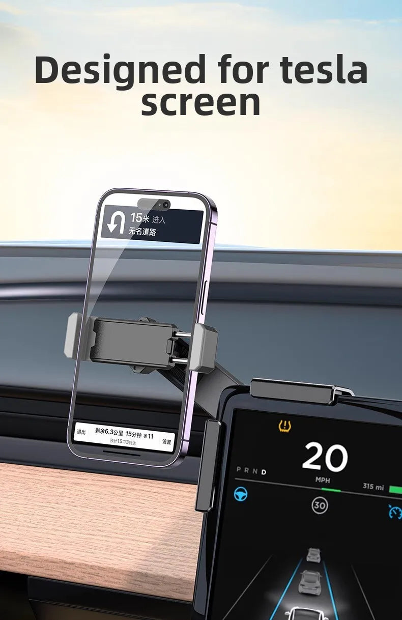 Magnetic Car Phone Holder Car Display Screen Side Rotation