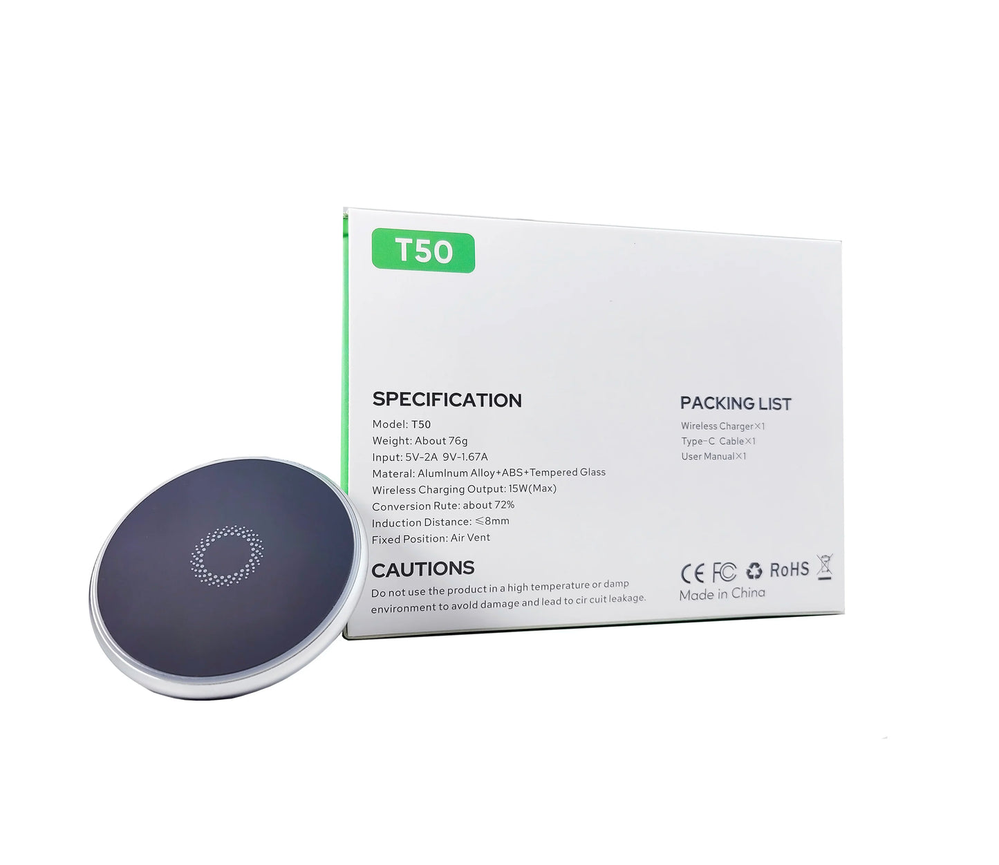 Magnetic Phone Holder 15W Wireless Charging Phone Stand