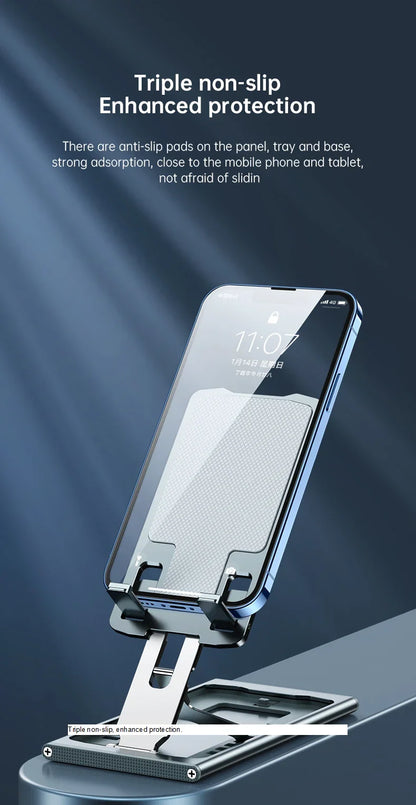 Folding Metal Phone Stand Solid Support Kickstand Phone Holder