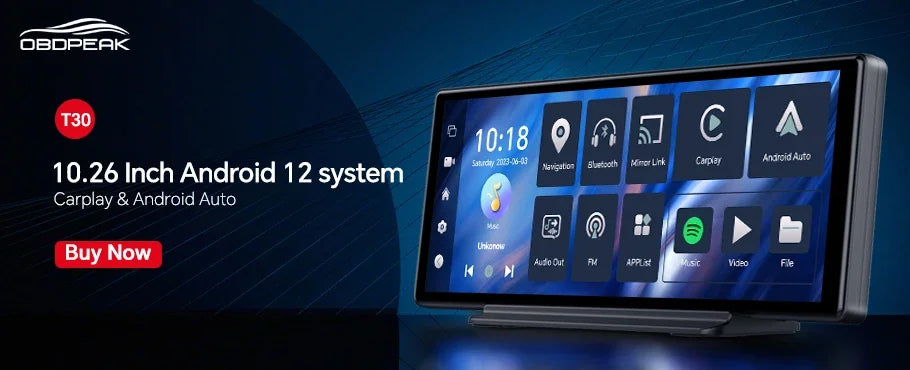 K2 Pro 11.3" Car DVR 4K Camera Wireless Car play Dash Cam