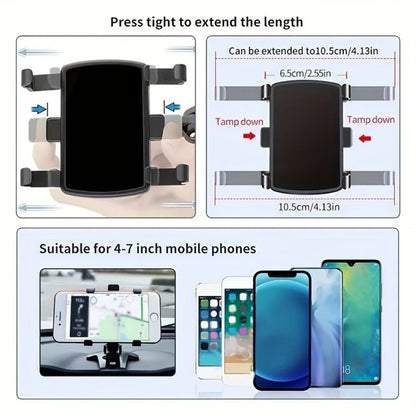 360 Degree Rotation Car Phone Holder Stand Universal Car Clip Mount