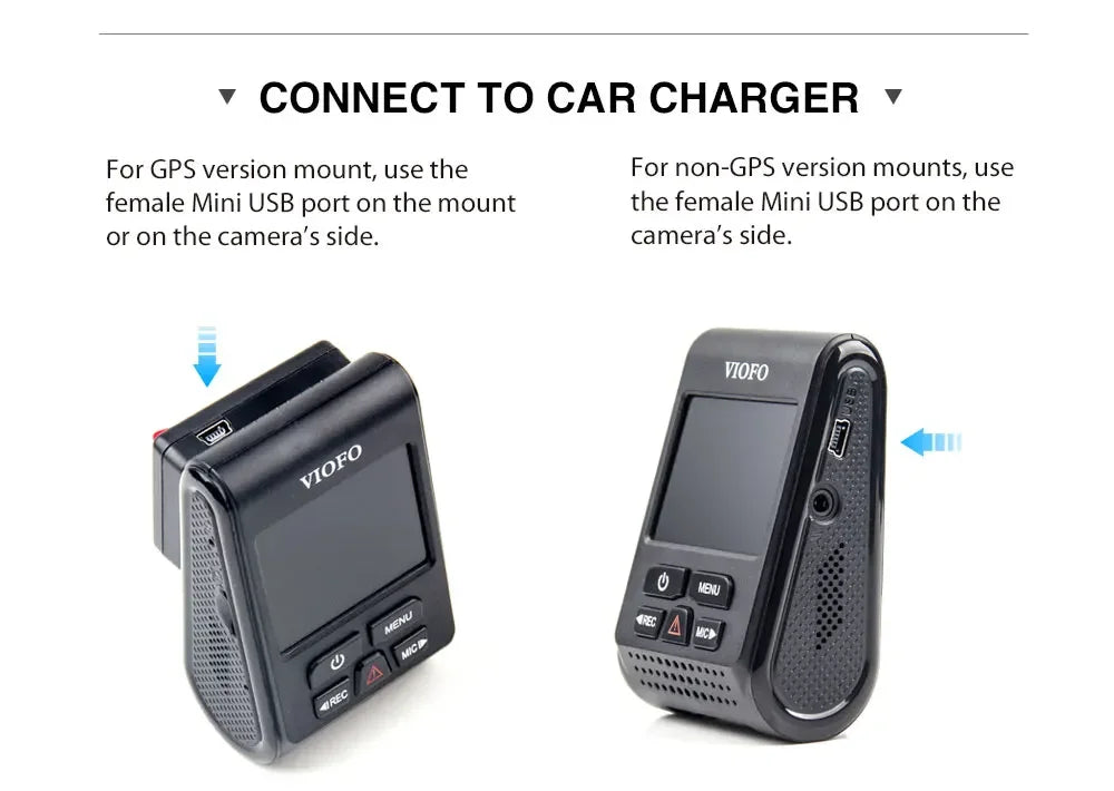 VIOFO A119 V3 2K Car Parking Mode G-Sensor Rota Lens