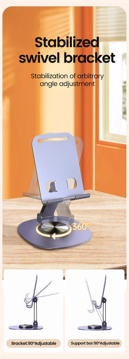 Rotating Table Cell Phone Holder Support Desktop Stand