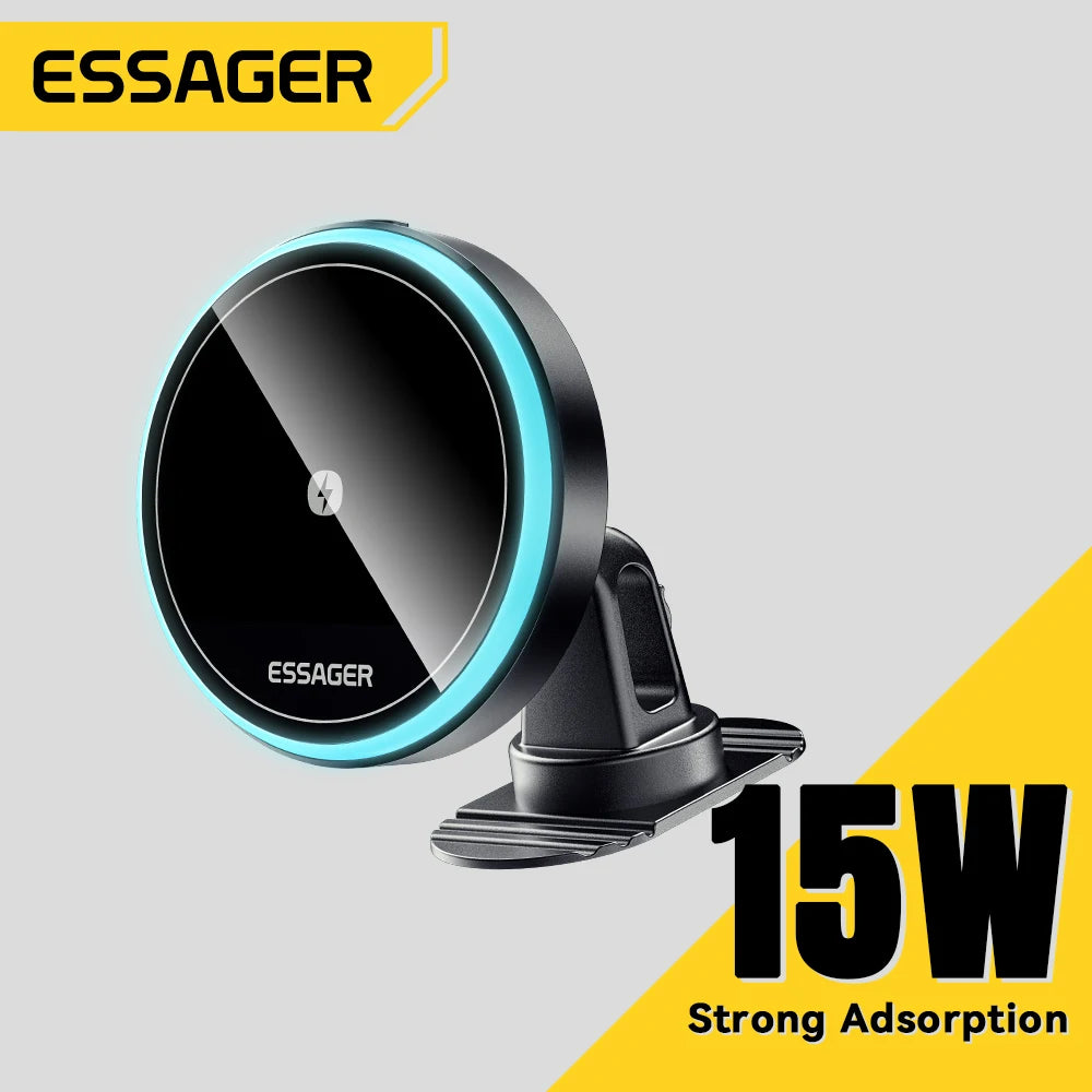 Essager 15W Magnetic Wireless Car Phone Holder Adjustable