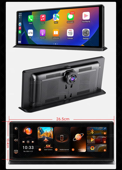 OBDPEAK K8 Pro Front 5K Rear 1080P Dash Cam Camera