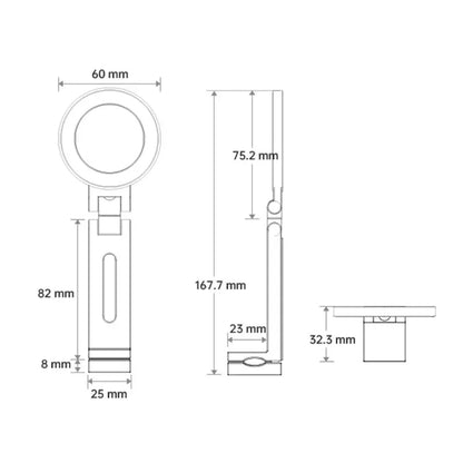 Universal Magnetic Phone Holder Travel Flexible Rotation