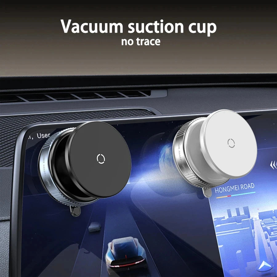 Magnetic Suction Phone Mount 360° Adjustable Vacuum Foldable Phone Holder