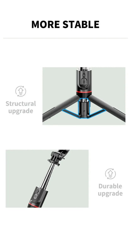 Wireless Selfie Stick for Smartphone 44 Inch Tripod