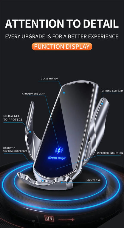 30W Car Wireless Charger Magnetic Automatic Car Mount