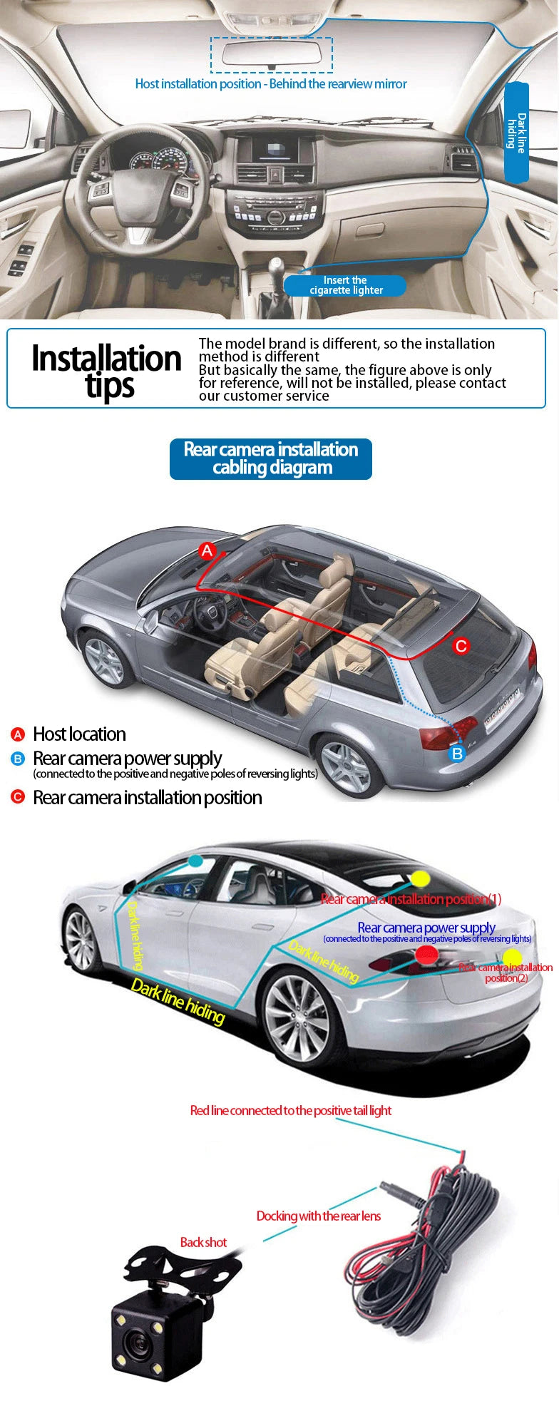WIFI Dash Cam For Car Camera 1080P Video Recorder