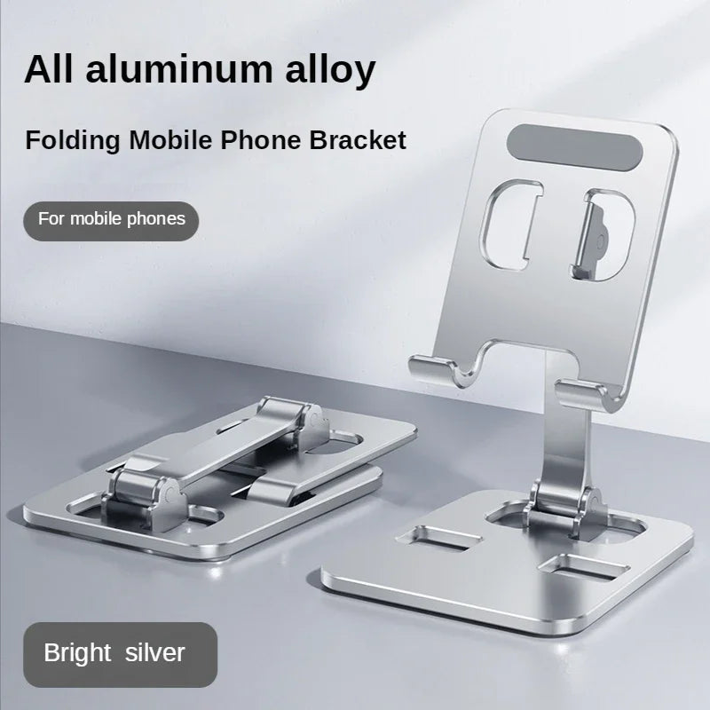 Universal All Aluminum Alloy Foldable Desk Phone Holder