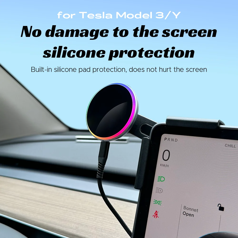 Car Phone Mount Holder 15W Magnetic Magsafe Wireless Charger