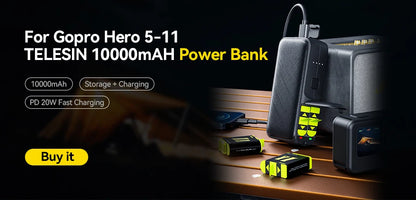 TELESIN For GoPro Selfie Stick Foldable Tripod Phone Holder