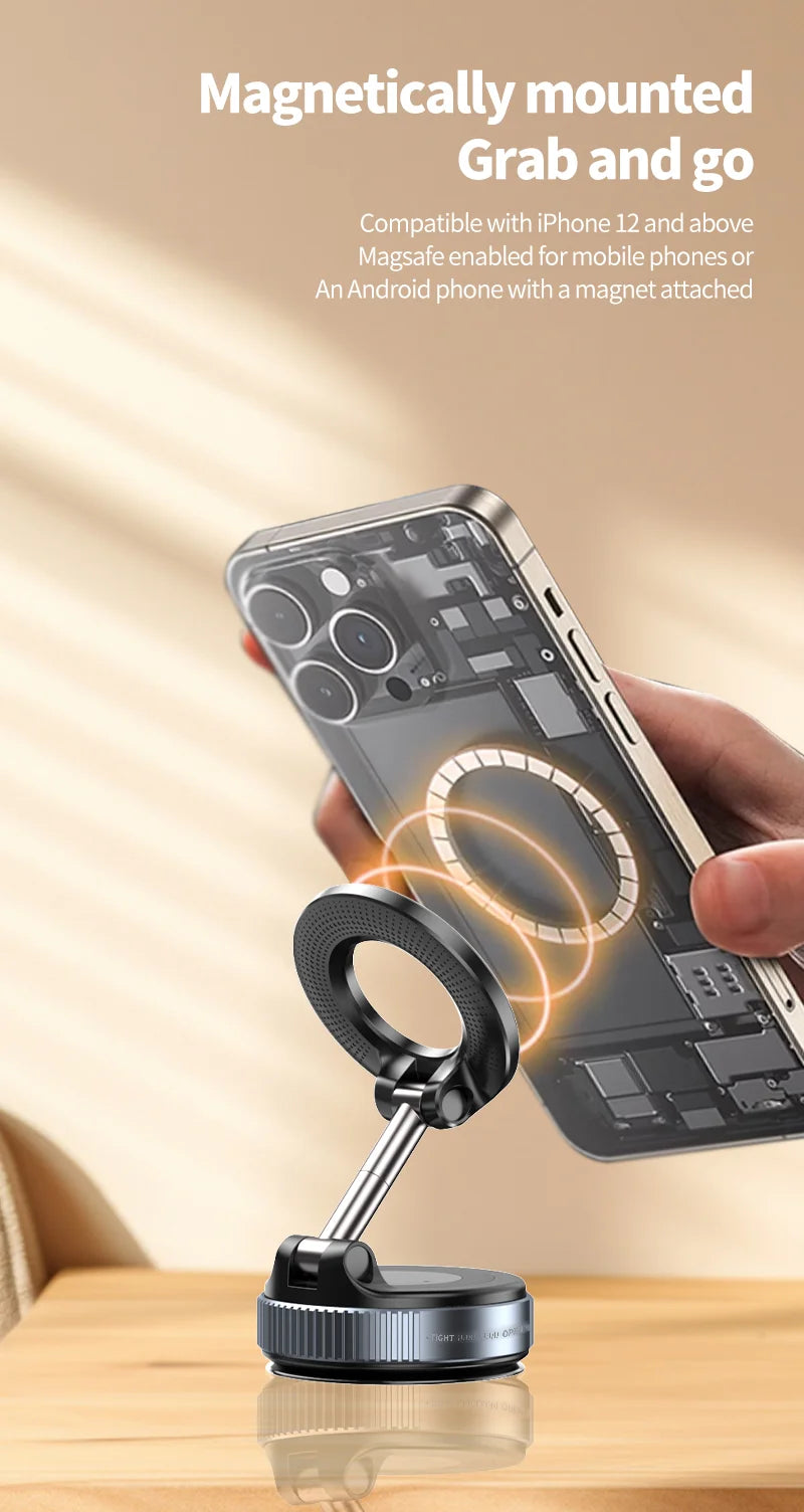 Folding Strong Magnet Magnetic Phone Holder 360° Rotation