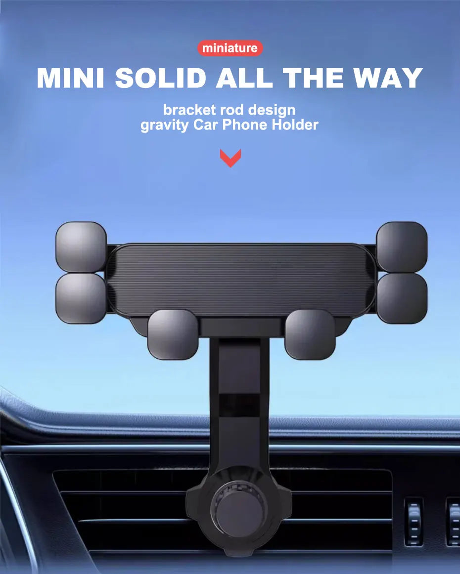 SEAMETAL Car Phone Holder Gravity Auto Cellphone Stand Mount