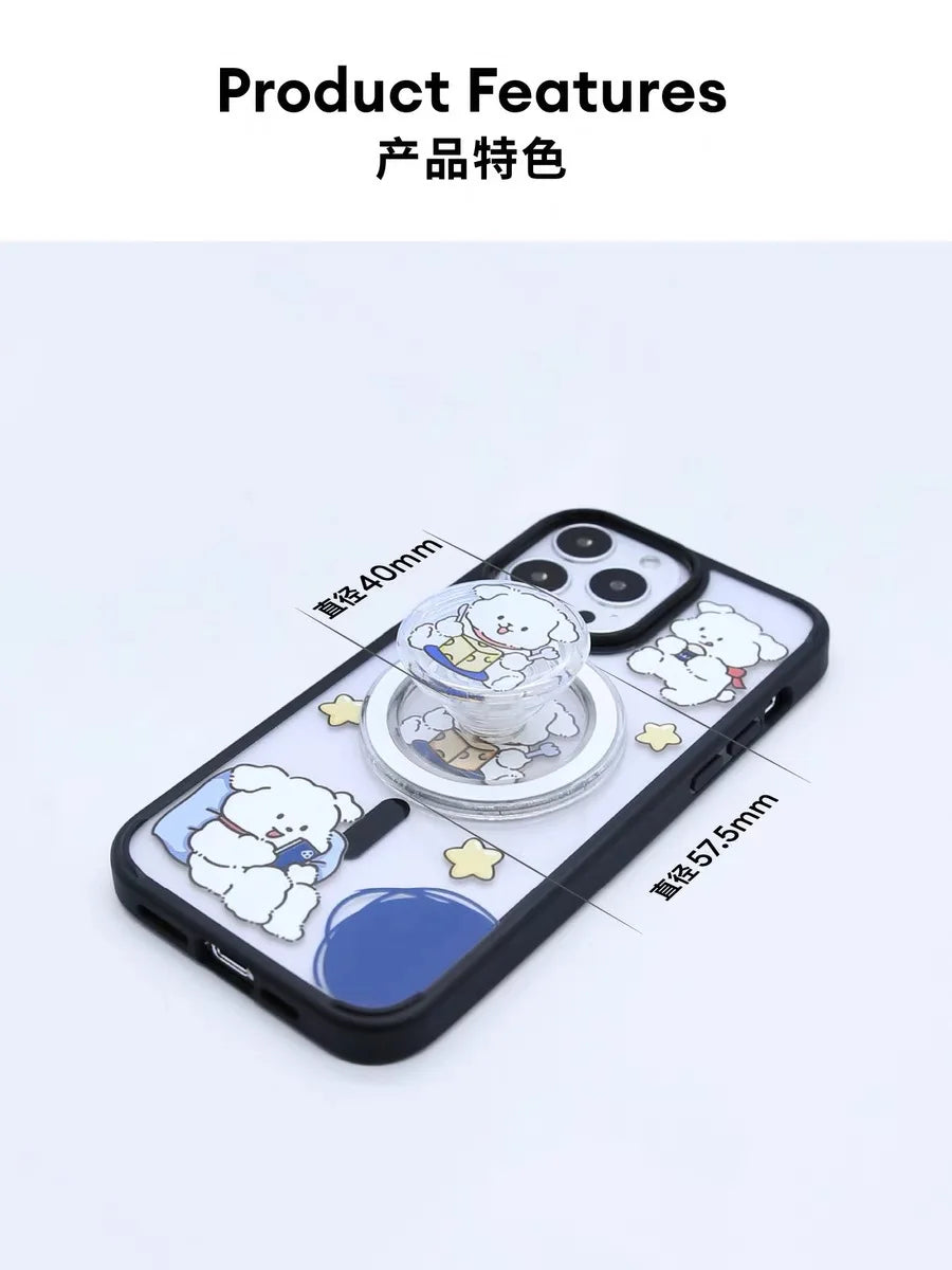 Ultra-Thin Magsafe Magnetic Suction Stand with Lazy Bracket