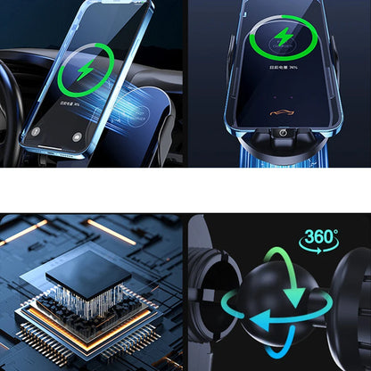 Car Phone Holder Wireless Charging Magnetic Phone Holder Car