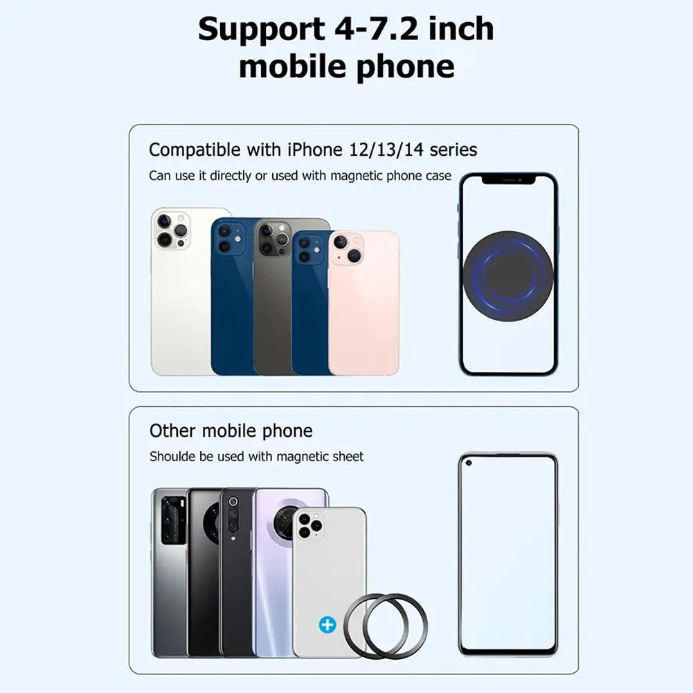Car Magnetic Folding Phone Holder 360 Degree Rotation Phone  Bracket