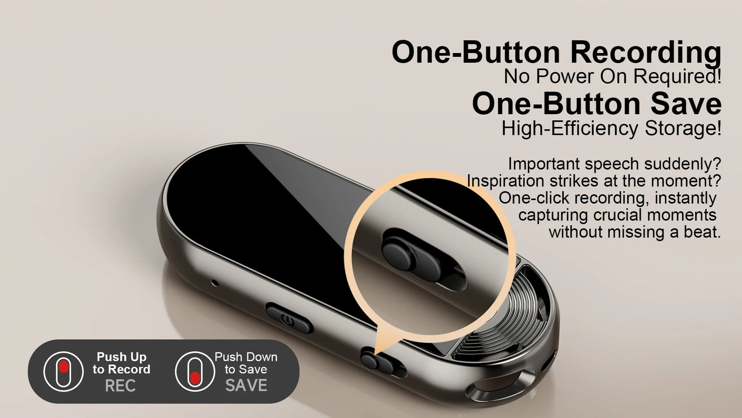 Upgraded AI Voice Recorder, 72 Languages, 99.91% Accuracy