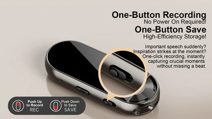 Upgraded AI Voice Recorder, 72 Languages, 99.91% Accuracy
