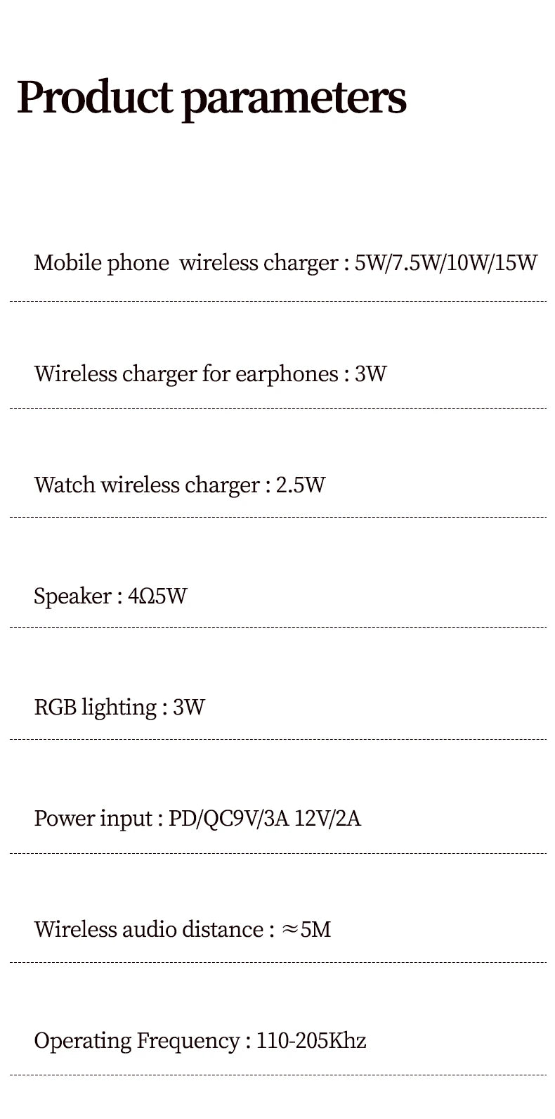 NEW 6 in 1 Desk Phone Holder with Wireless Charger