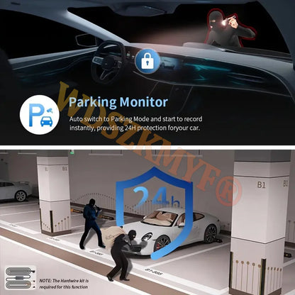 New WIFI 4Channel 360 Degree  Car Dvr 1080P Video Recorder