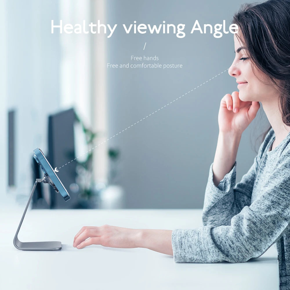 Desktop Magnetic Mobile Phones Holder Aluminum Bracket