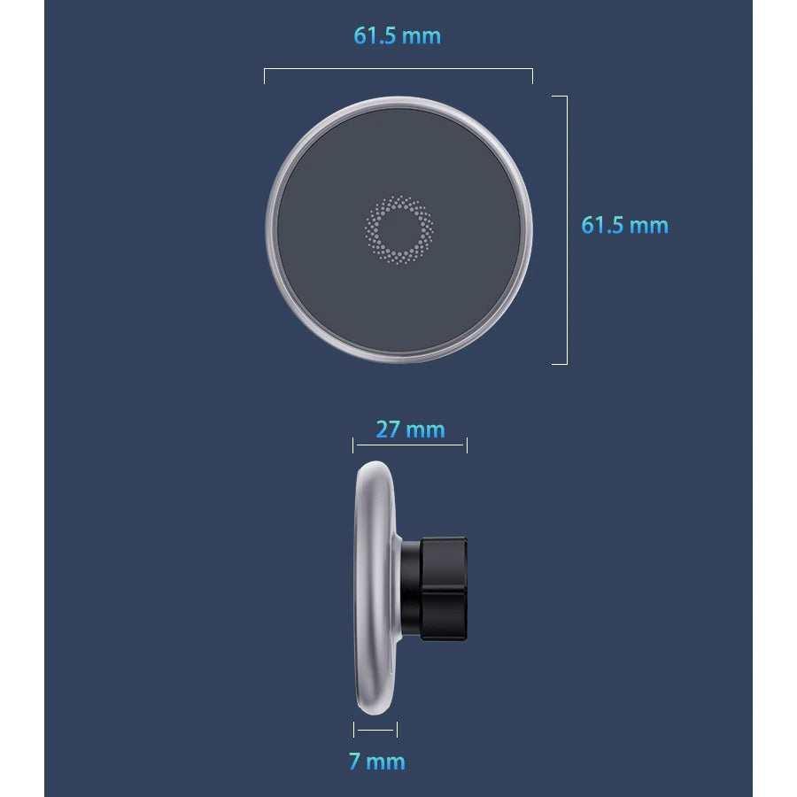 Magnetic Phone Holder 15W Wireless Charging Phone Stand