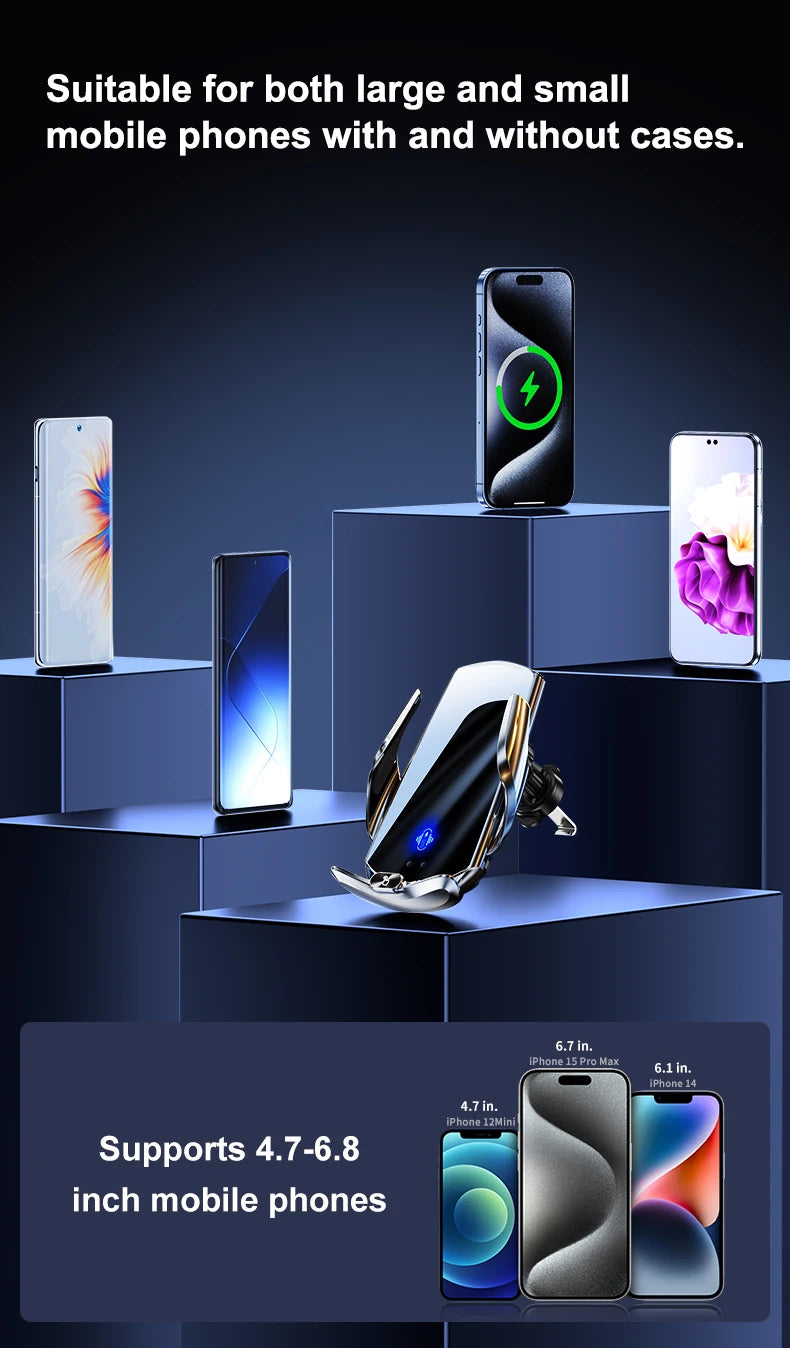 Car Mount Wireless Charging Stand Vehicle Phone Mounts
