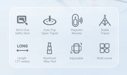 TT01 Portable 70 Inch All-in-one Auto Pop Open Tripod