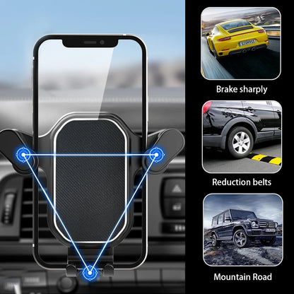 SEAMETAL Gravity Car Phone Holder Air Vent Hook Phone Mount