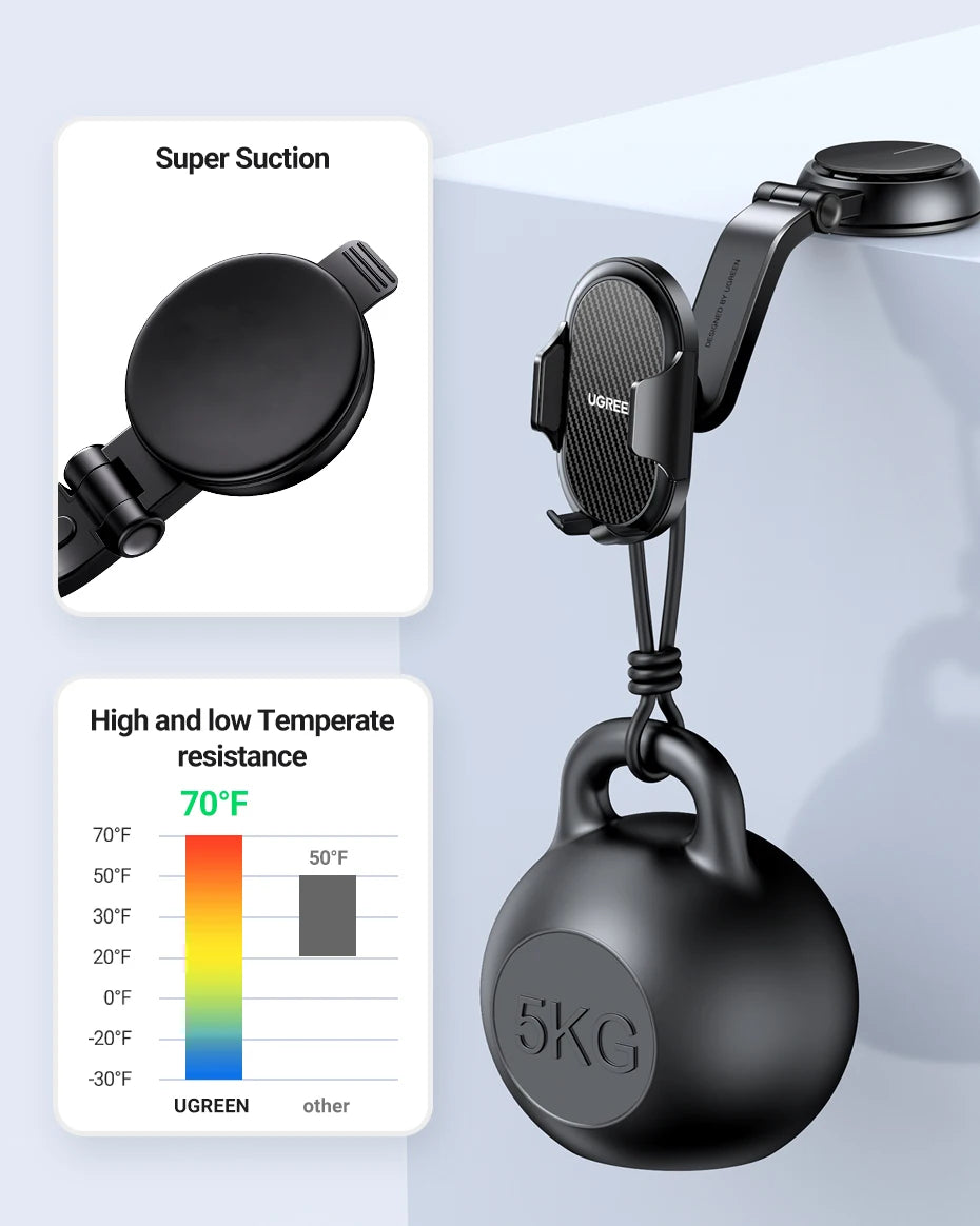 Car Phone Holder Stand Gravity Dashboard Phone Holder Universal